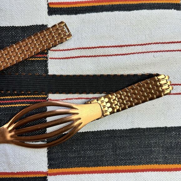 Vintage Mid-Century Modernist Renoir Solid Copper Belt. 1950’s. Retro. Rare. main image 10